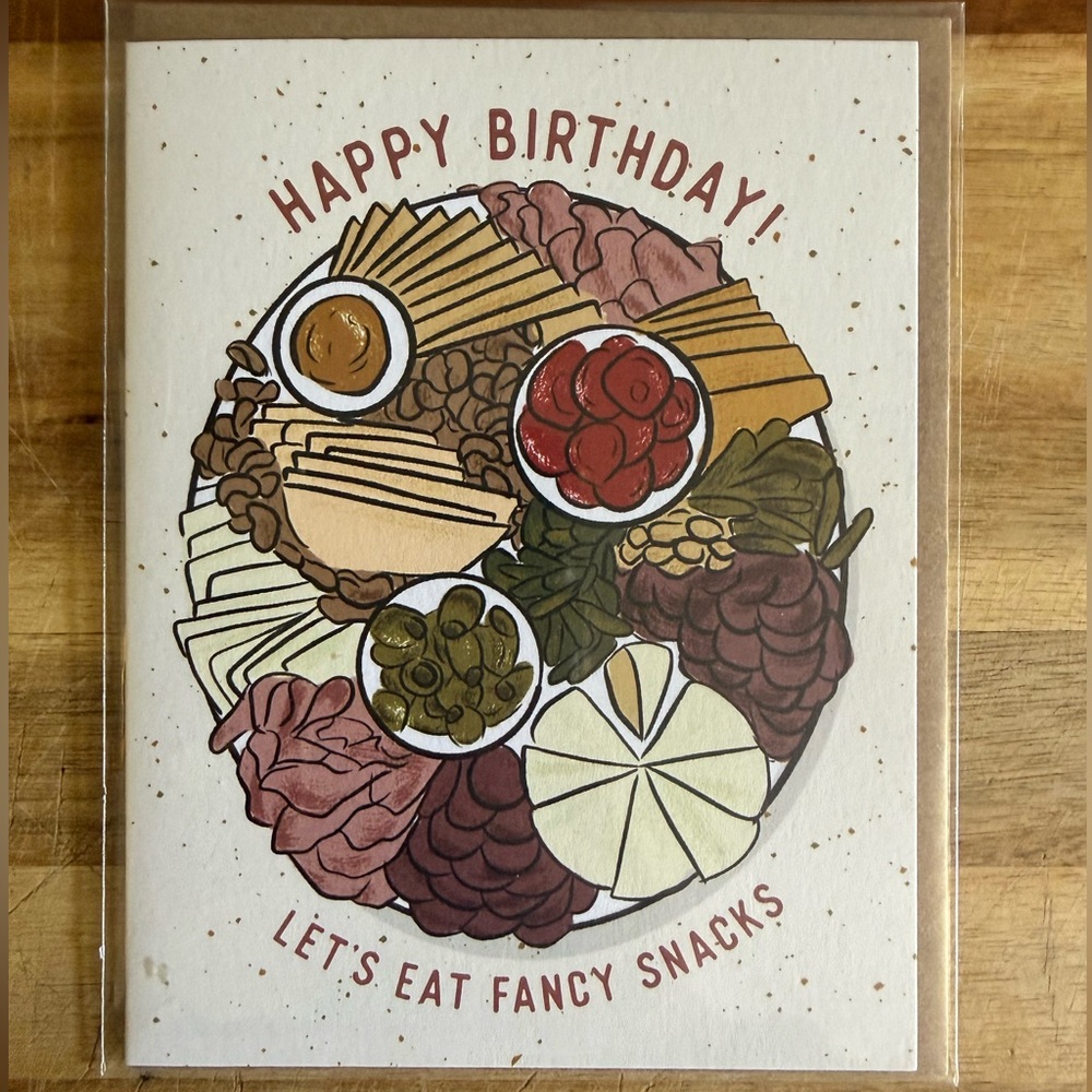 Happy Birthday Fancy Snacks Card